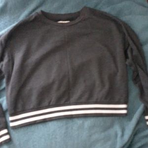 Grey and White, Crop Top Sweater. Mossimo